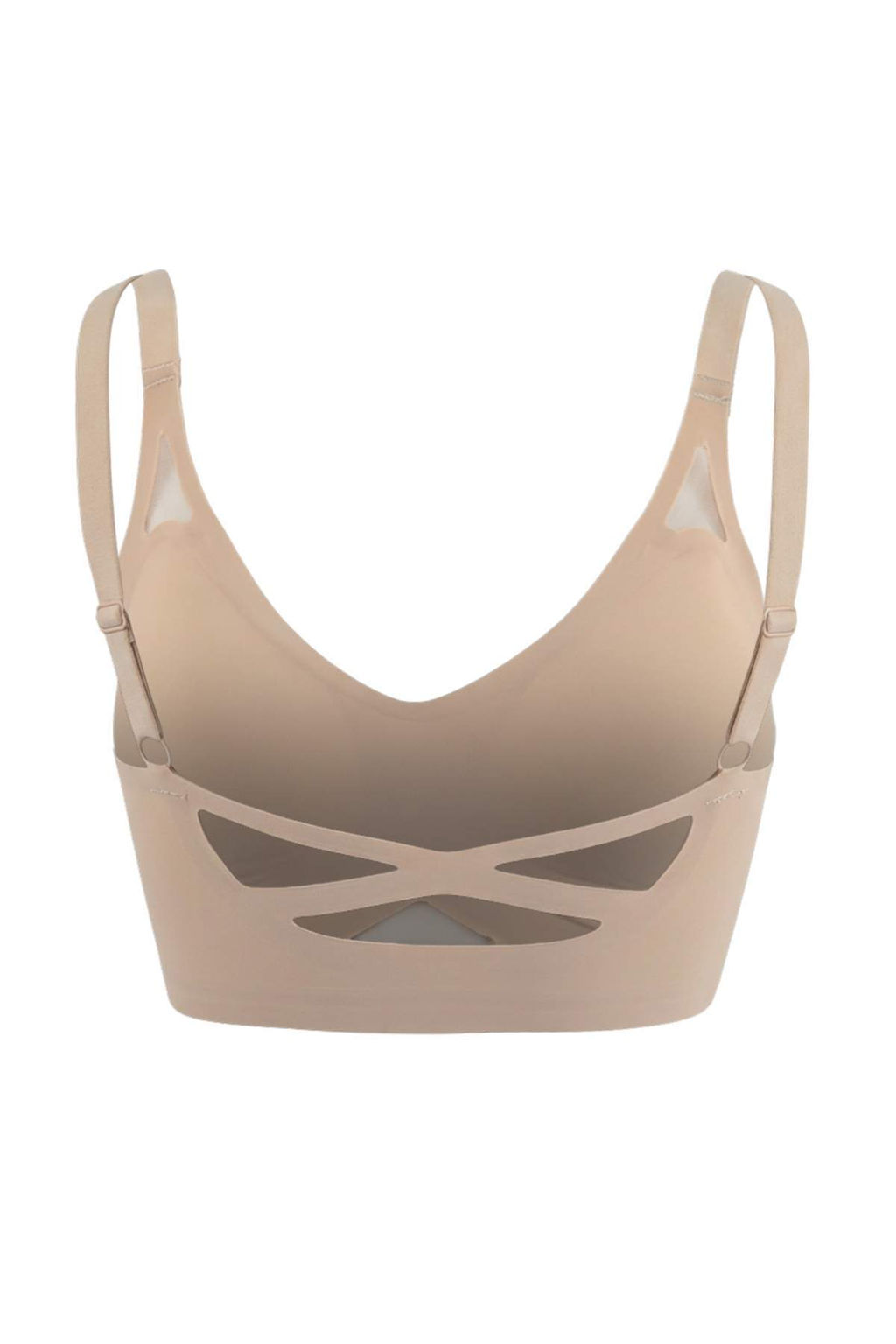 Ekru Dikissiz Lazer Kesim Gorunmez/Hayalet Balensiz Kapl? Bralette Orme Sutyen THMAW26SU00014