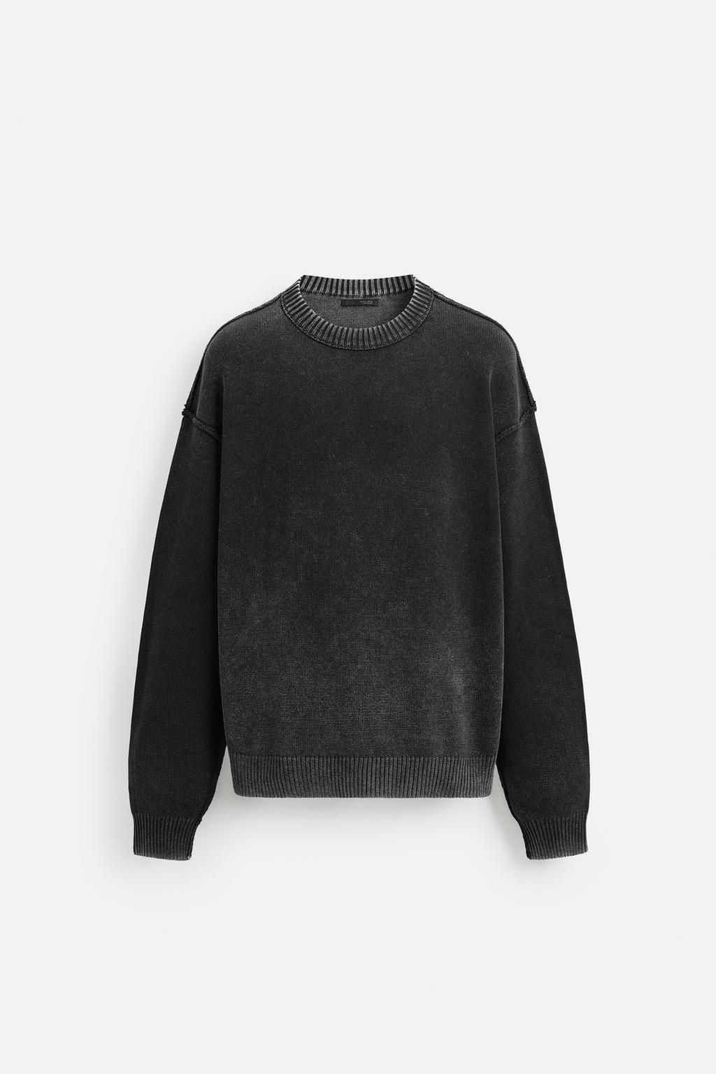 WASHED REVERSE EFFECT SWEATER - Zara фото 11