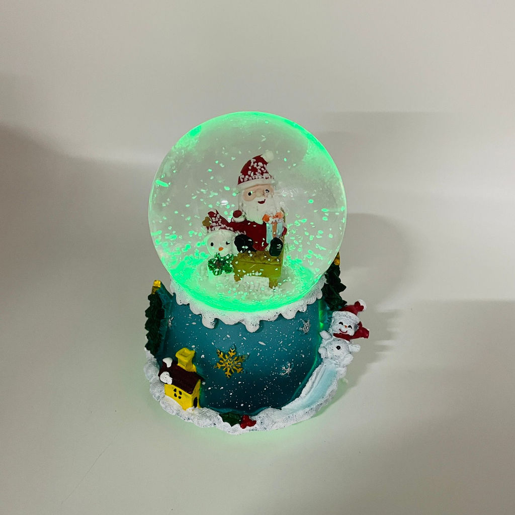 Новогодний декор - Снежный шар 13 см (стекло, свет, музыка) в ассортименте - Ип лебедев о.ю фото 12