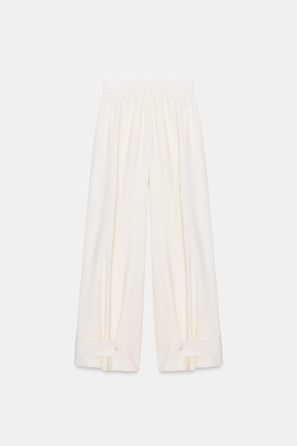 PANTAL?N FLUIDO BAJO AJUSTABLE SET / Blanco roto - Zara фото 7