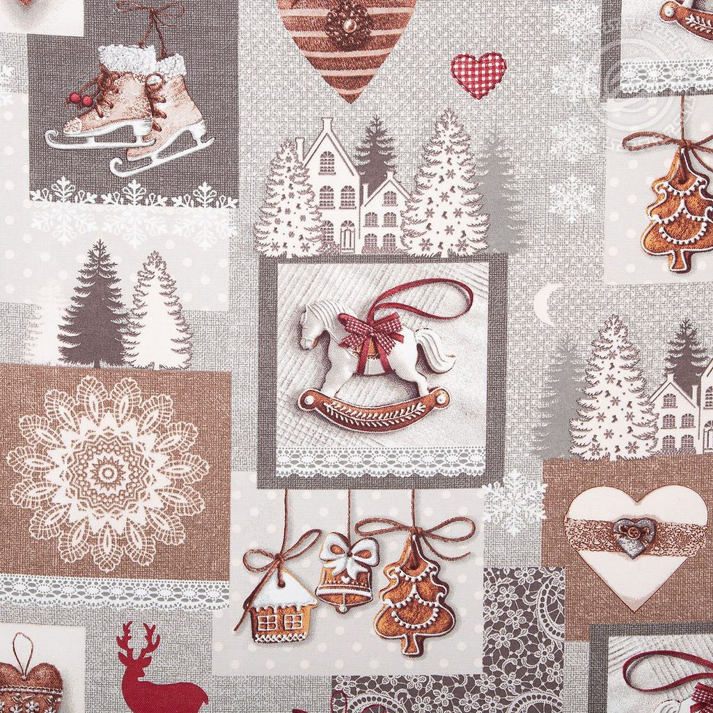 Шторы для кухни с подхватом Лапландия 145*180/Шторы: 2 шт.- 145*180, подхваты: 2 шт. Шторы АРТ ДИЗАЙН для кухни  фото 4