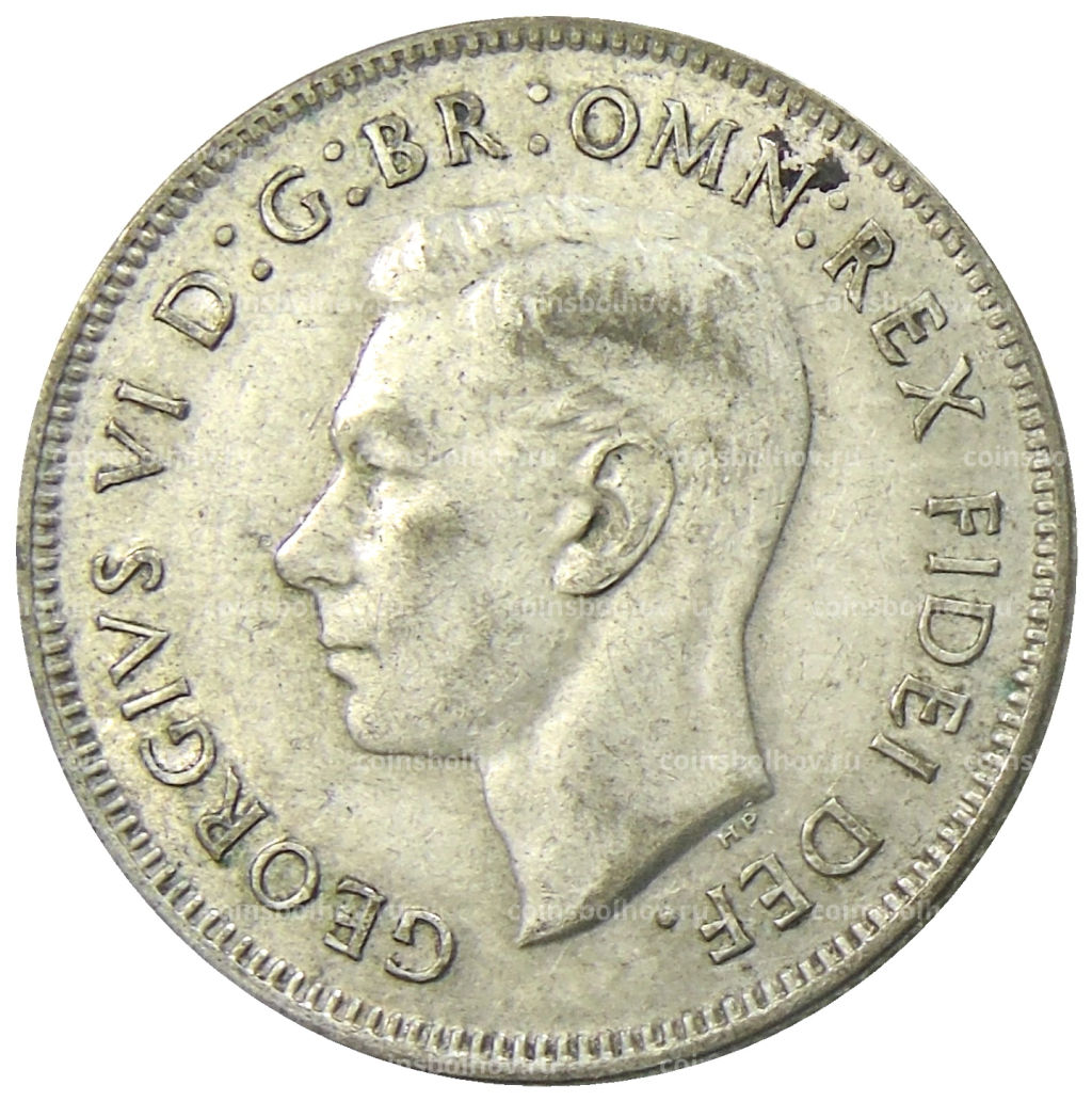 Монета 1 флорин (2 шиллинга) 1951 года Австралия  50 лет Федерации