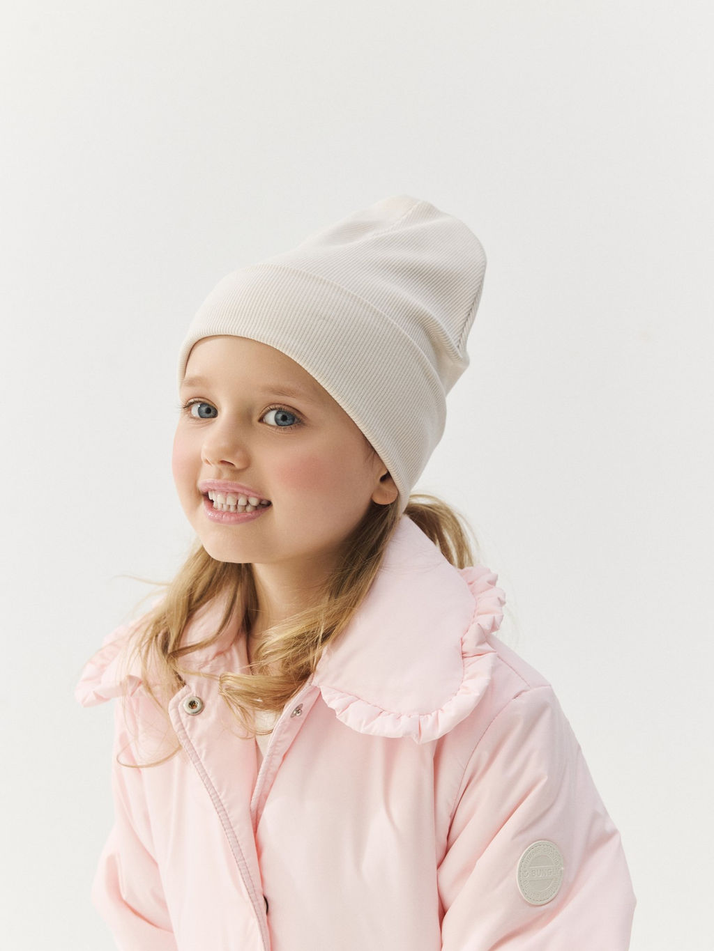 Шапка трикотажная двухслойная Нюд - Bungly фото 4