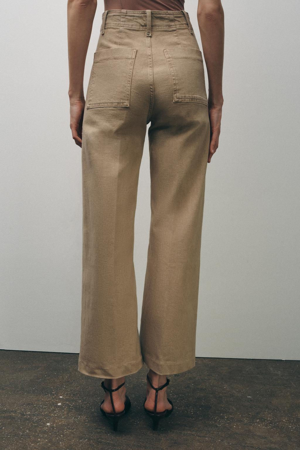 ZW COLLECTION WIDE-LEG HIGH-WAIST JEANS - Zara фото 26