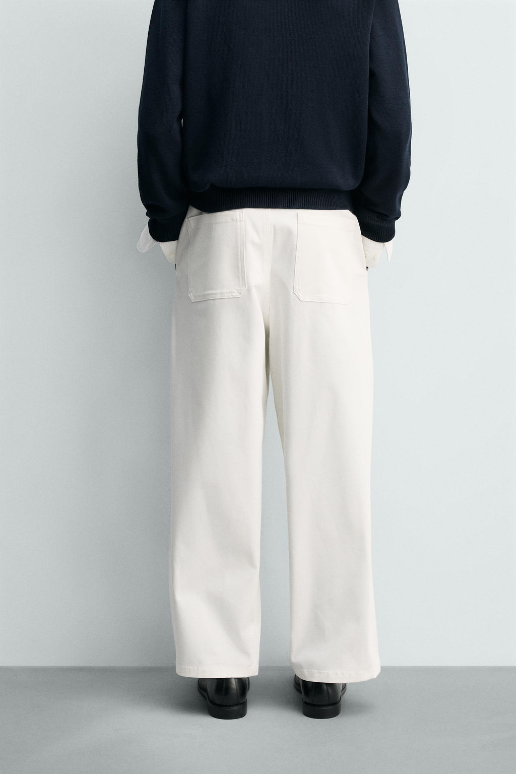 PANTAL?N WIDE FIT PLIEGUES / Crudo - Zara фото 3