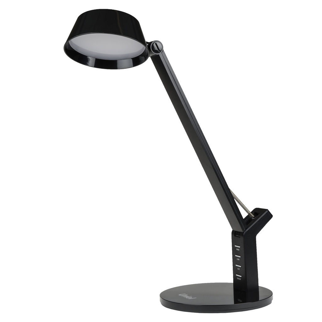 TLD-570 Black/LED/500Lm/2700-5500K/Dimmer Светильник настольный, 9W. Сенсорный выключатель. Черный. TM Uniel