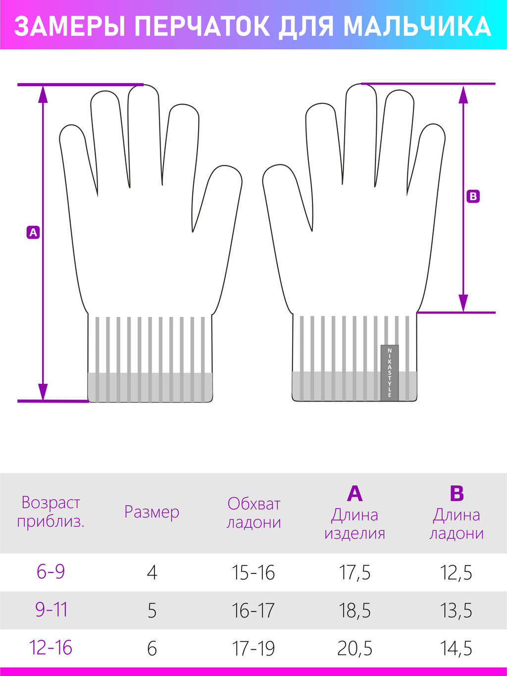 Перчатки 15з12723 черный - Nikastyle фото 4
