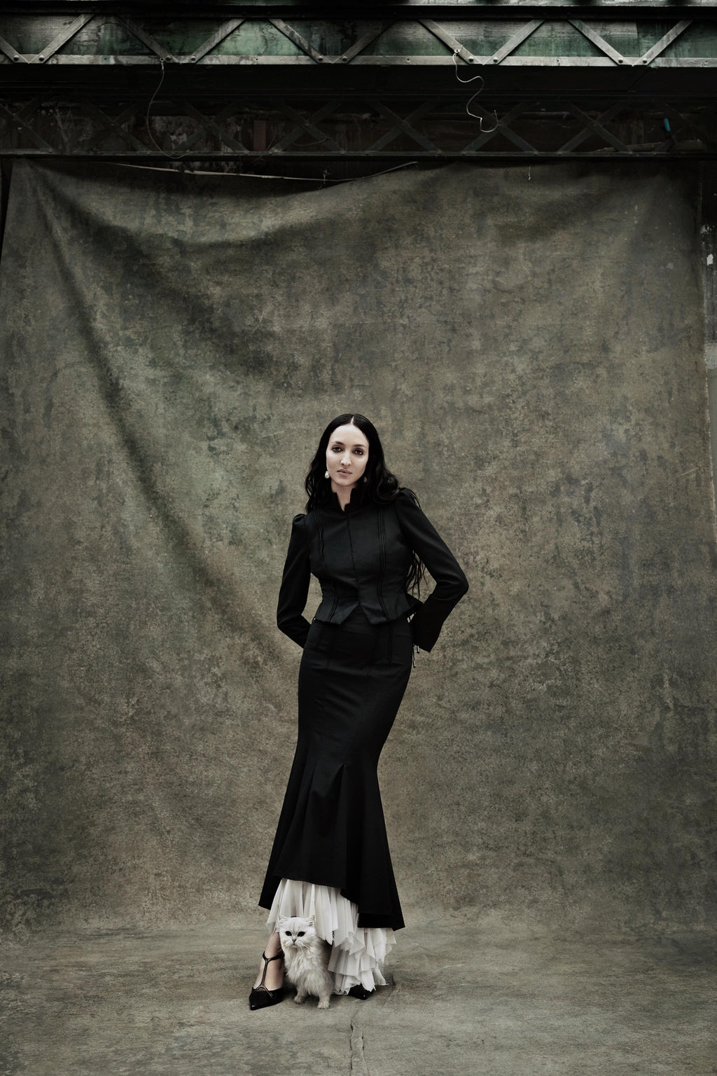 ZW COLLECTION LIMITED EDITION COMBINED GODET SKIRT