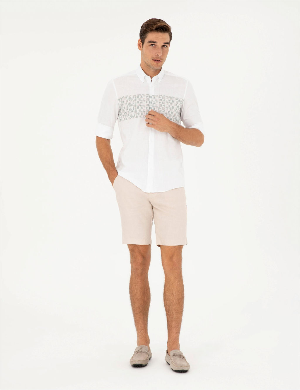 Ye_il Regular Fit Uzun Kollu G_mlek - Pierre cardin фото 4