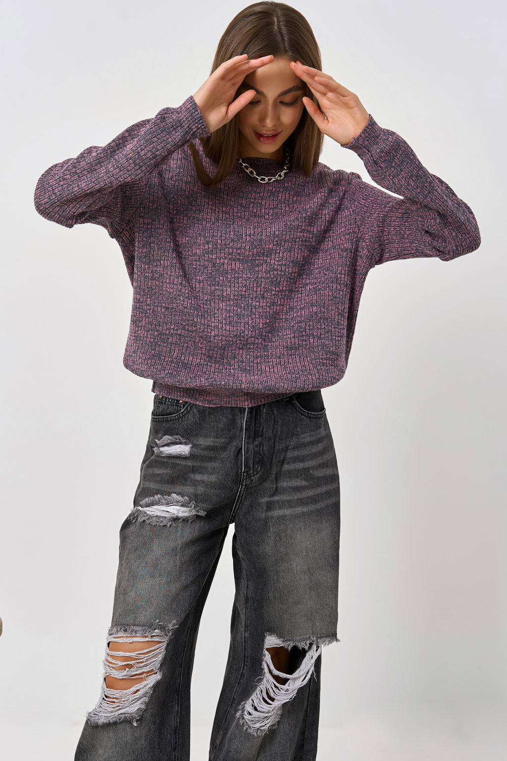 Джемпер вязаный свободный мод. 9324 - Fly фото 43