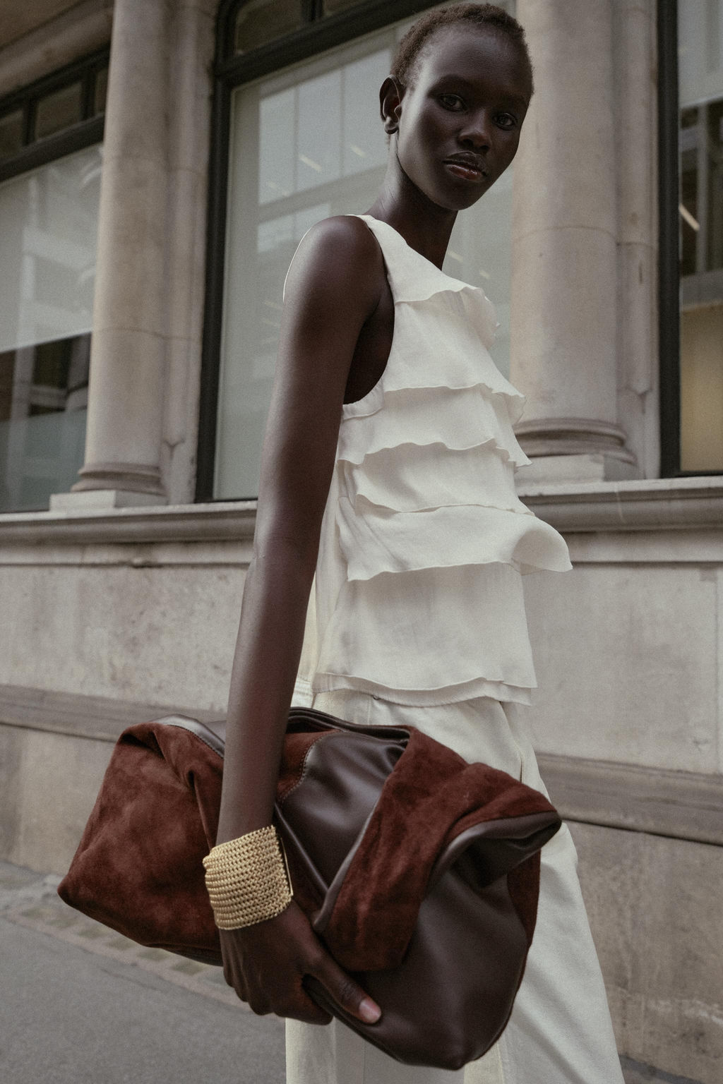 SATIN FRILL TOP - Zara фото 3