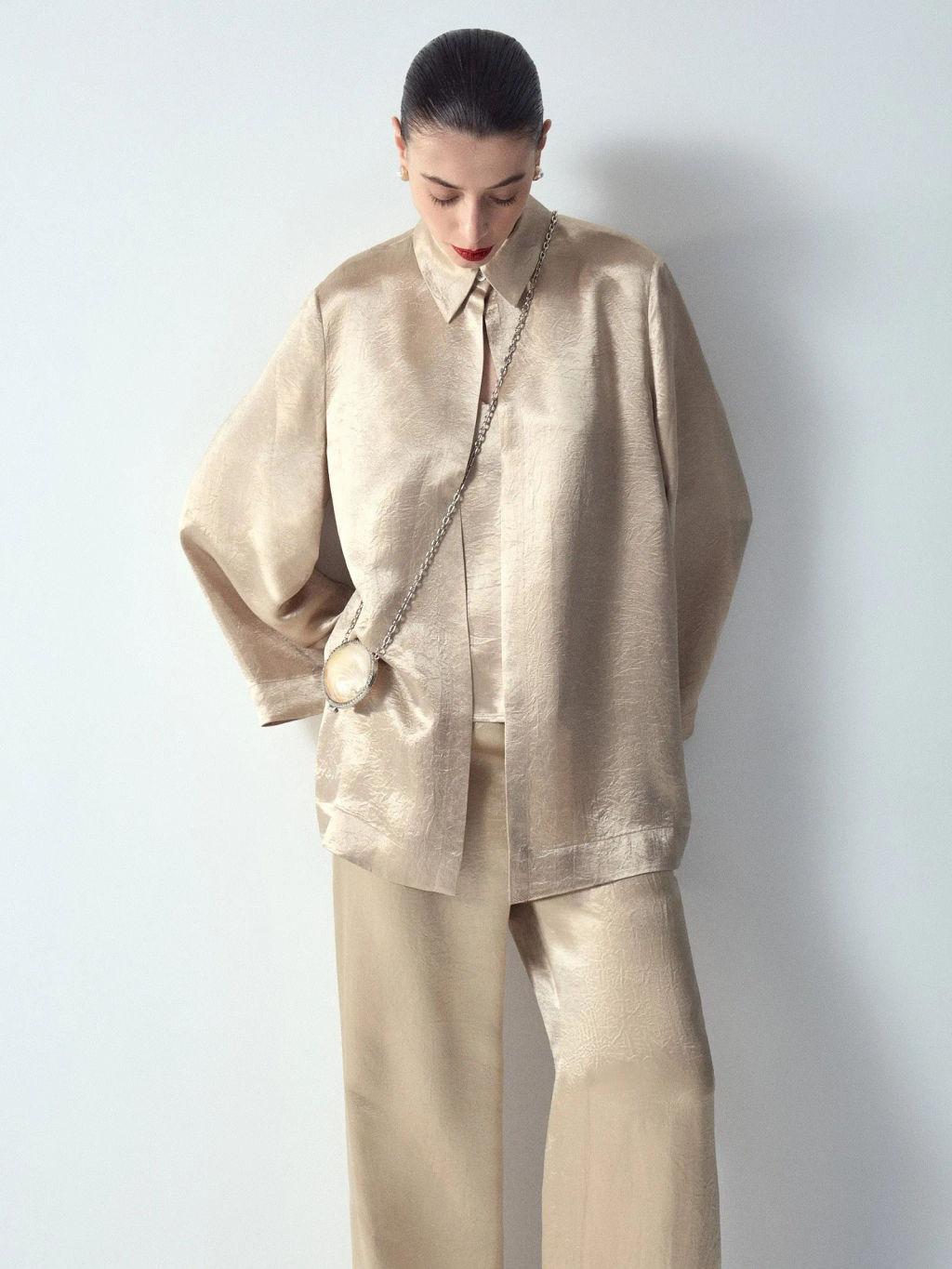 EMKA / Рубашка из ацетата  фото 3