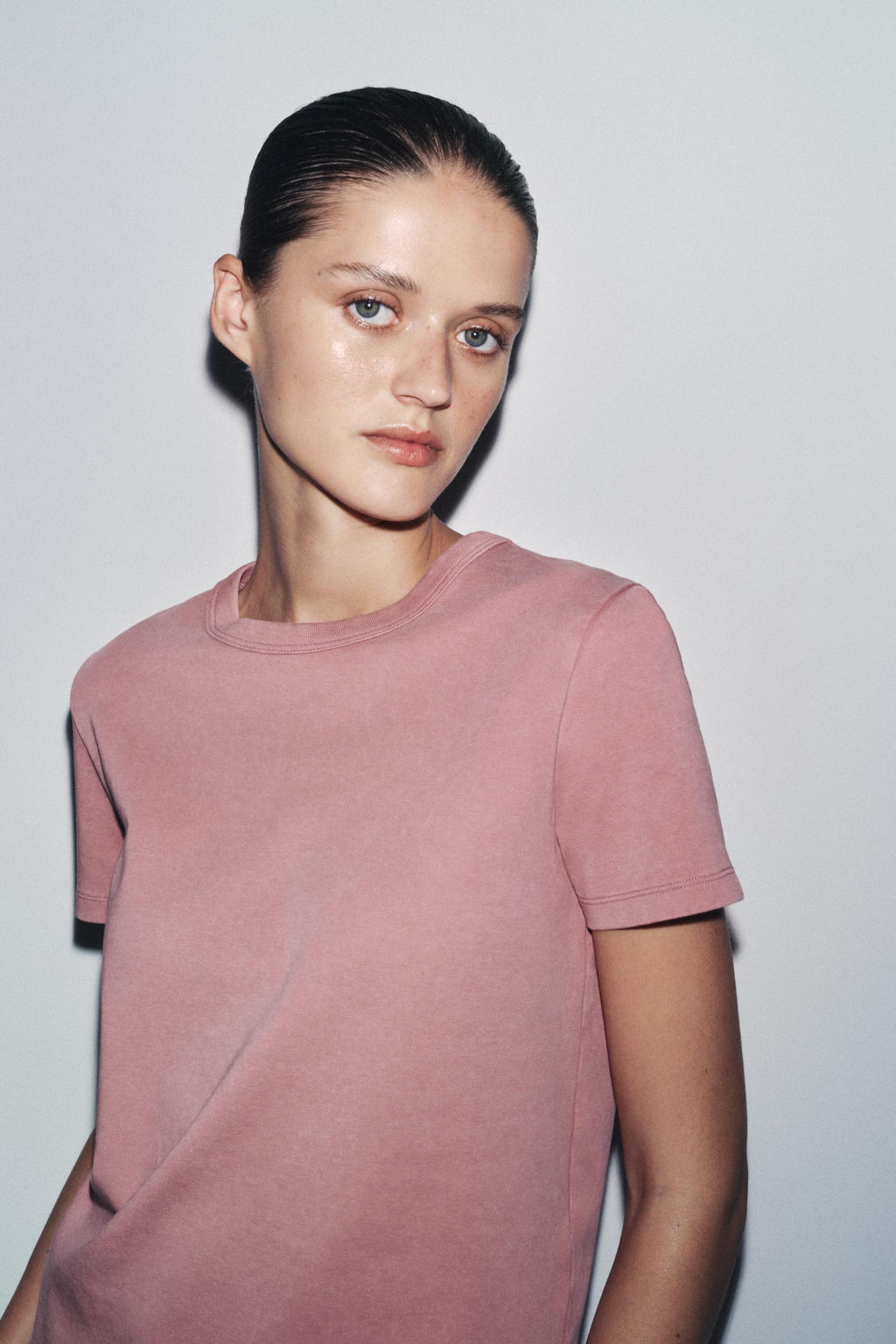SHORT SLEEVE INTERLOCK T-SHIRT - Zara фото 41