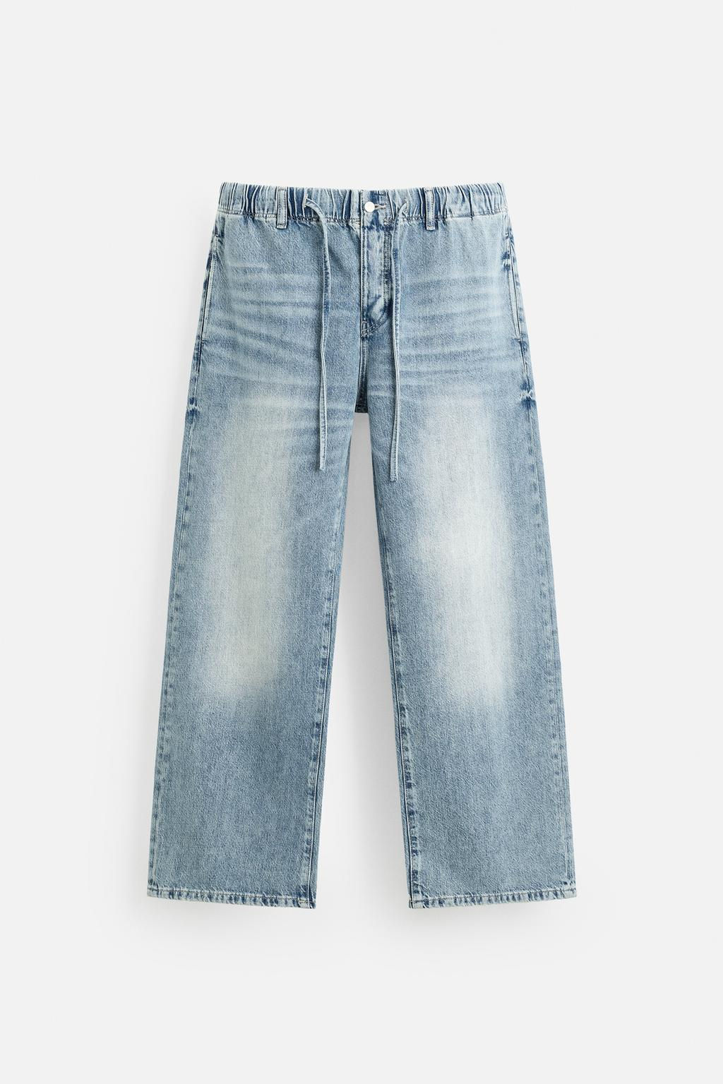 RELAXED FIT JOGGER WAIST JEANS - Zara фото 7