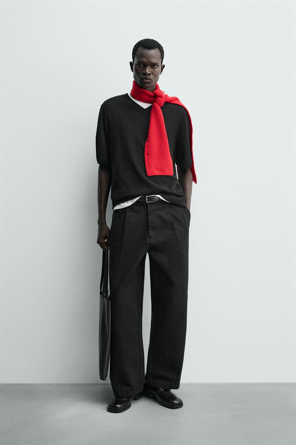 RELAXED BALLOON FIT PLEATED TROUSERS - Zara фото 21