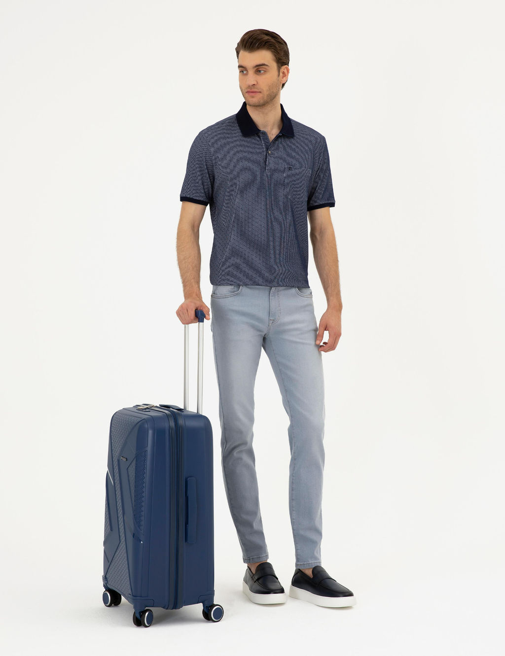 Lacivert Regular Fit Ti__rt