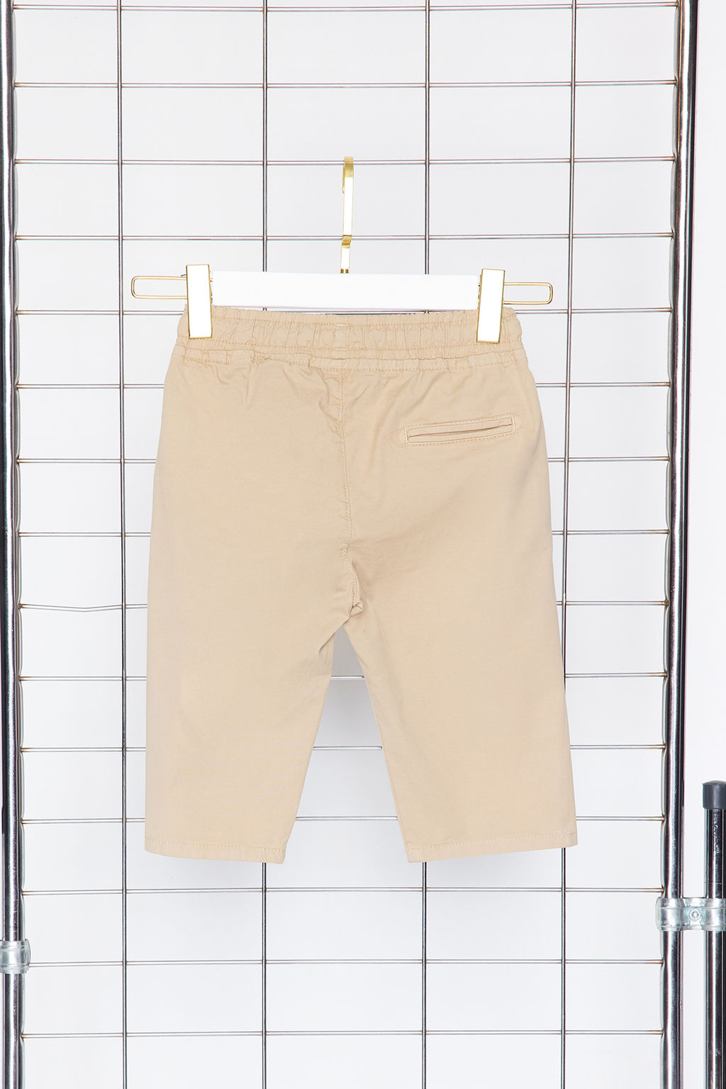 Bej Erkek Cocuk Beli Lastikli ve Baglamal? Dokuma Capri/Sort TKDSS24SR00001 - Trendyolmilla фото 7