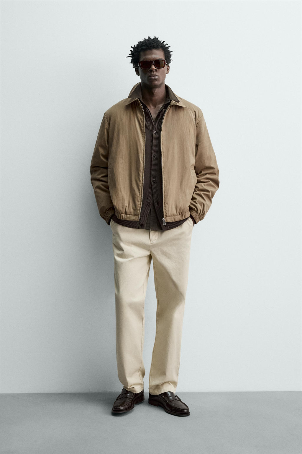 CAZADORA T?CNICA ACOLCHADA / Tostado