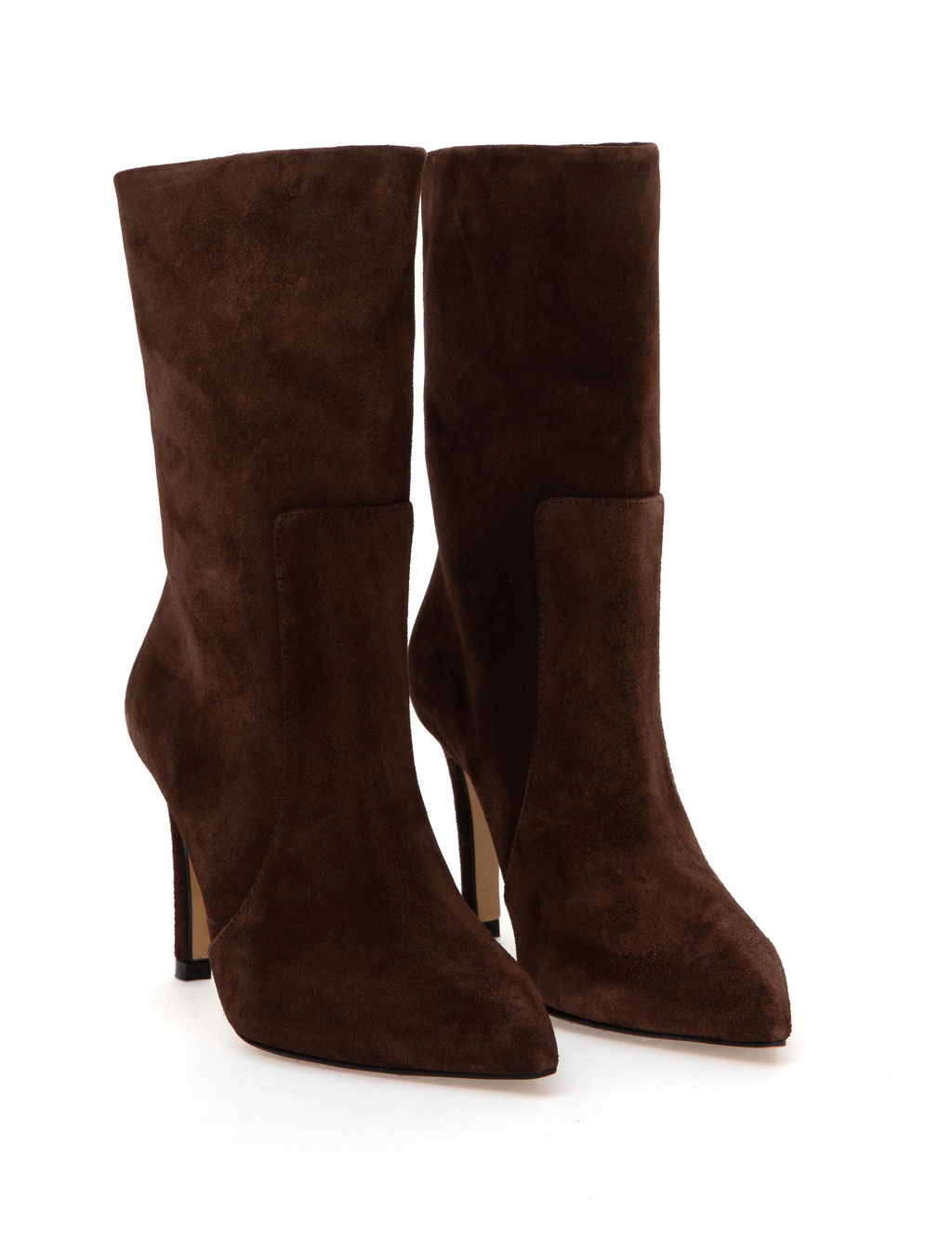 Kahverengi Topuklu Deri Bot
