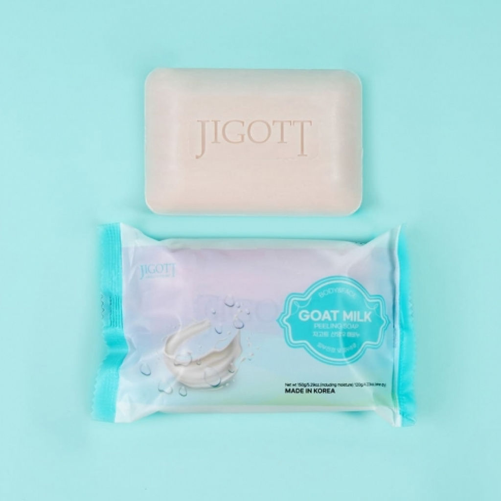 Jigott Мыло-скраб для лица и тела с экстрактом козьего молока / Goat Milk Scrub Soap, 150 г