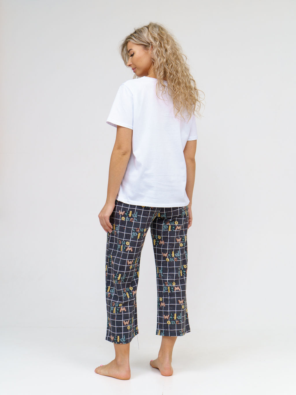 926 Пижама "Клетка/фуме"