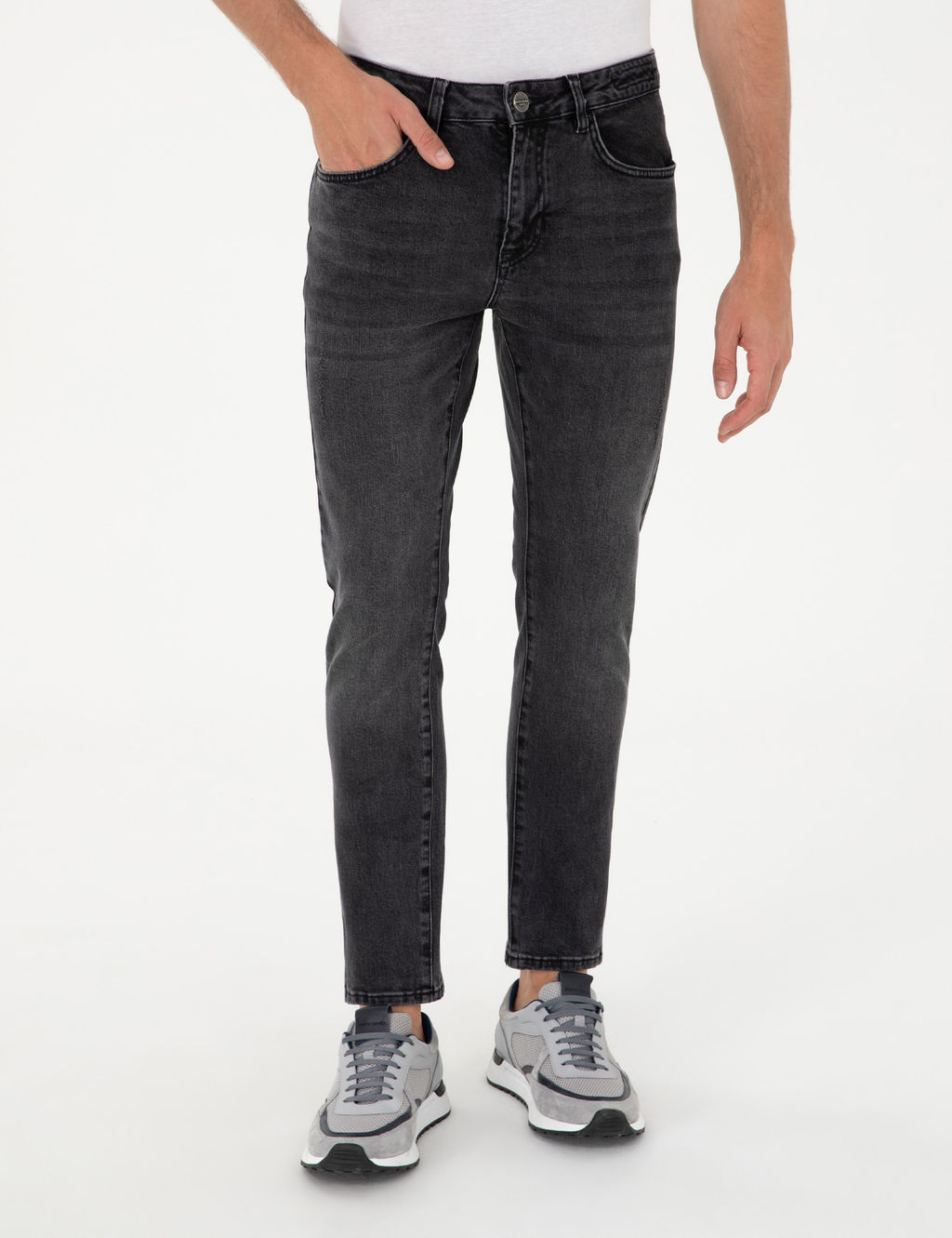 Siyah Slim Fit Jean Pantolon - Pierre cardin фото 2