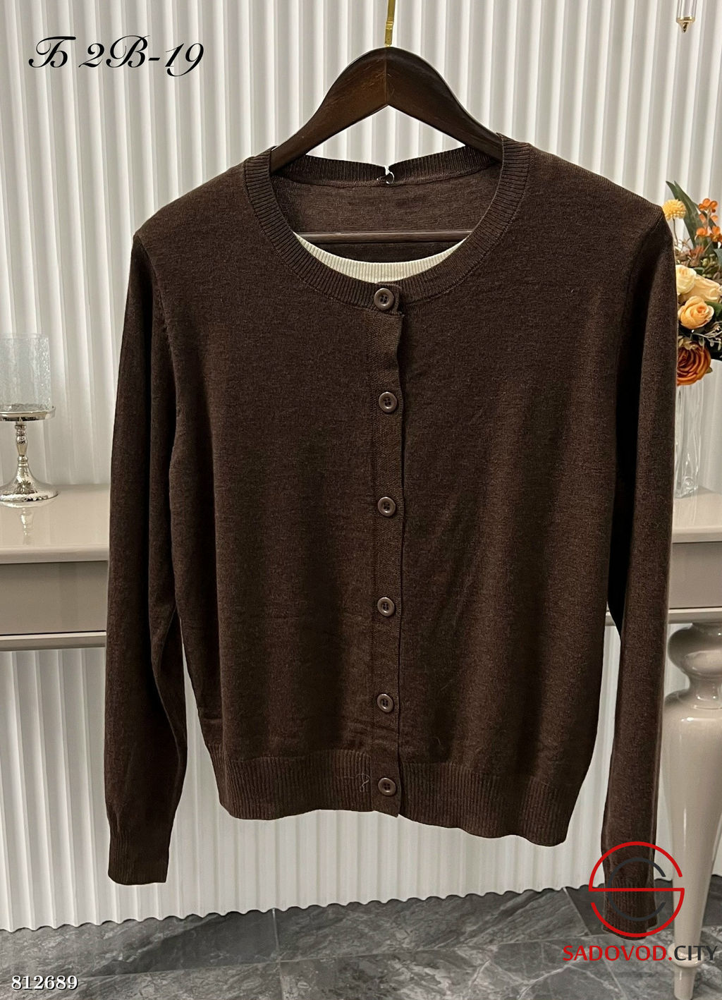 Кофта обманка женская с пуговицами - Bruno фото 2