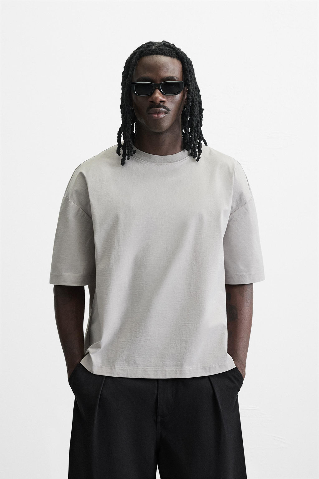 RELAXED FIT TECHNICAL T-SHIRT - Zara фото 2