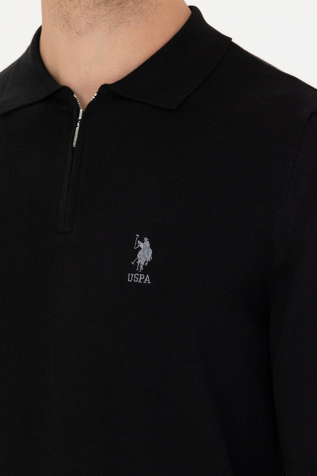 U. S. Polo Assn / Мужской черный свитер - U.s. polo assn фото 14