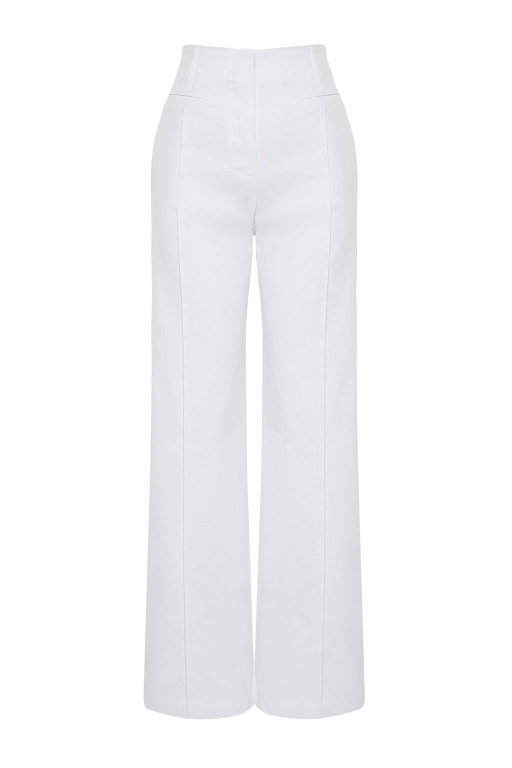 Limited Edition Ekru Nervurlu Dokuma Kumas Pantolon TWOSS24PL00103 - Trendyolmilla фото 7