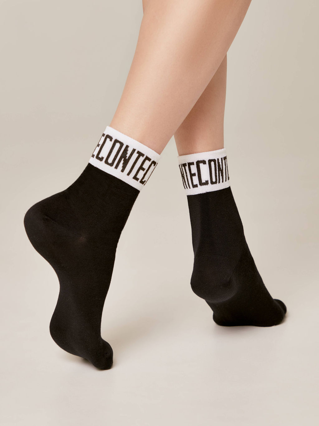 Цена за 2 пары. Носки Удлиненные CONTE Удлиненные носки из вискозы Conte графит - Conte elegant фото 3