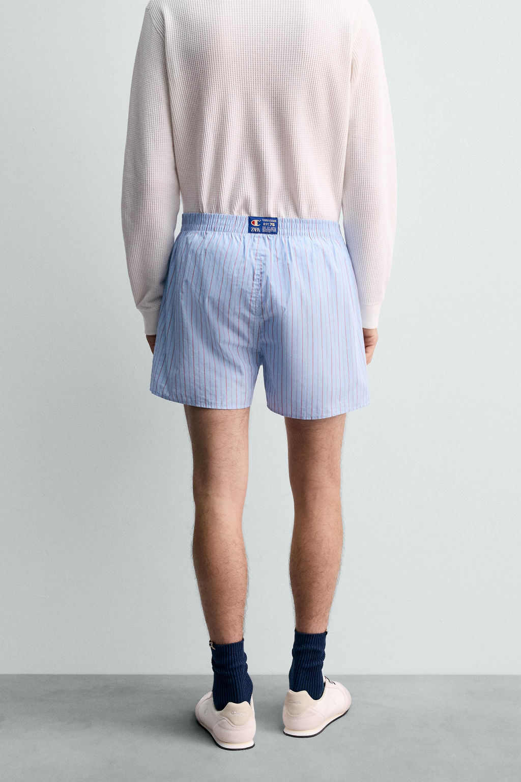 CHAMPION ® X ZARA POPLIN BOXER SHORTS фото 13