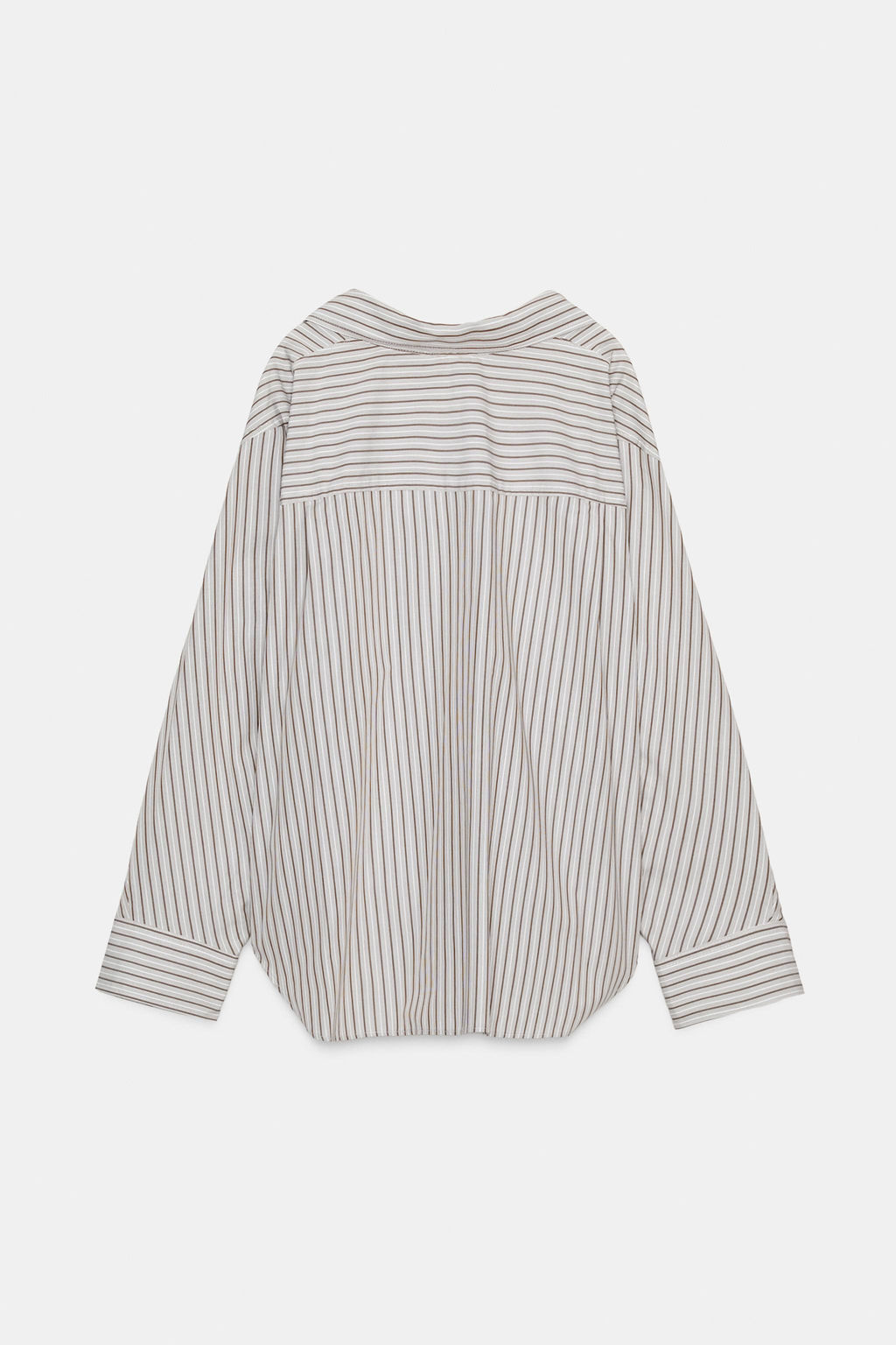 OVERSIZE STRIPED BATWING SLEEVE SHIRT - Zara фото 15