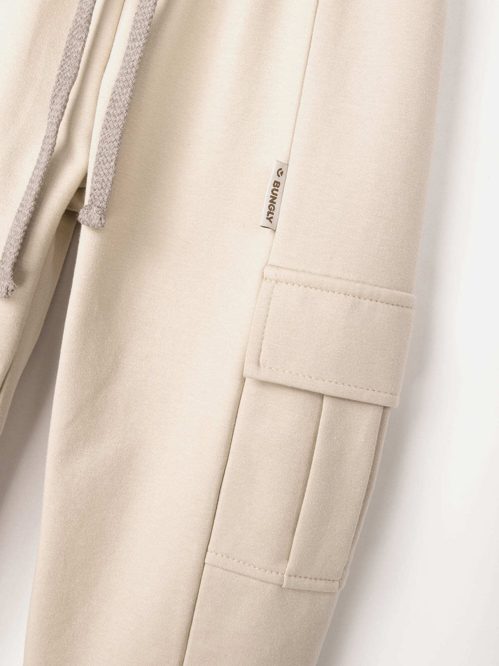 Джоггеры карго облегченные БЕЖ подростковые - Bungly фото 6