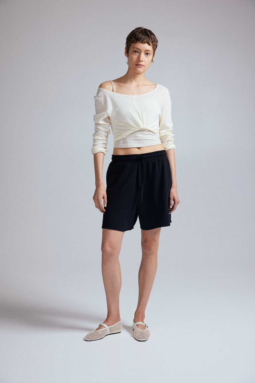 Pantalon corto en sudadera - H&m фото 2