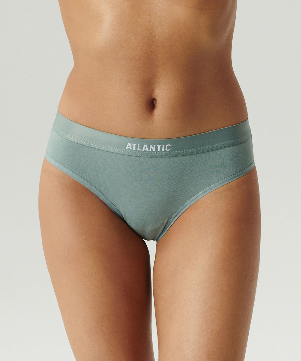 ATLANTIC 3CLP-012 Трусы спорт Sport - набор 3 шт. бежевый + розовый + зеленый  фото 2