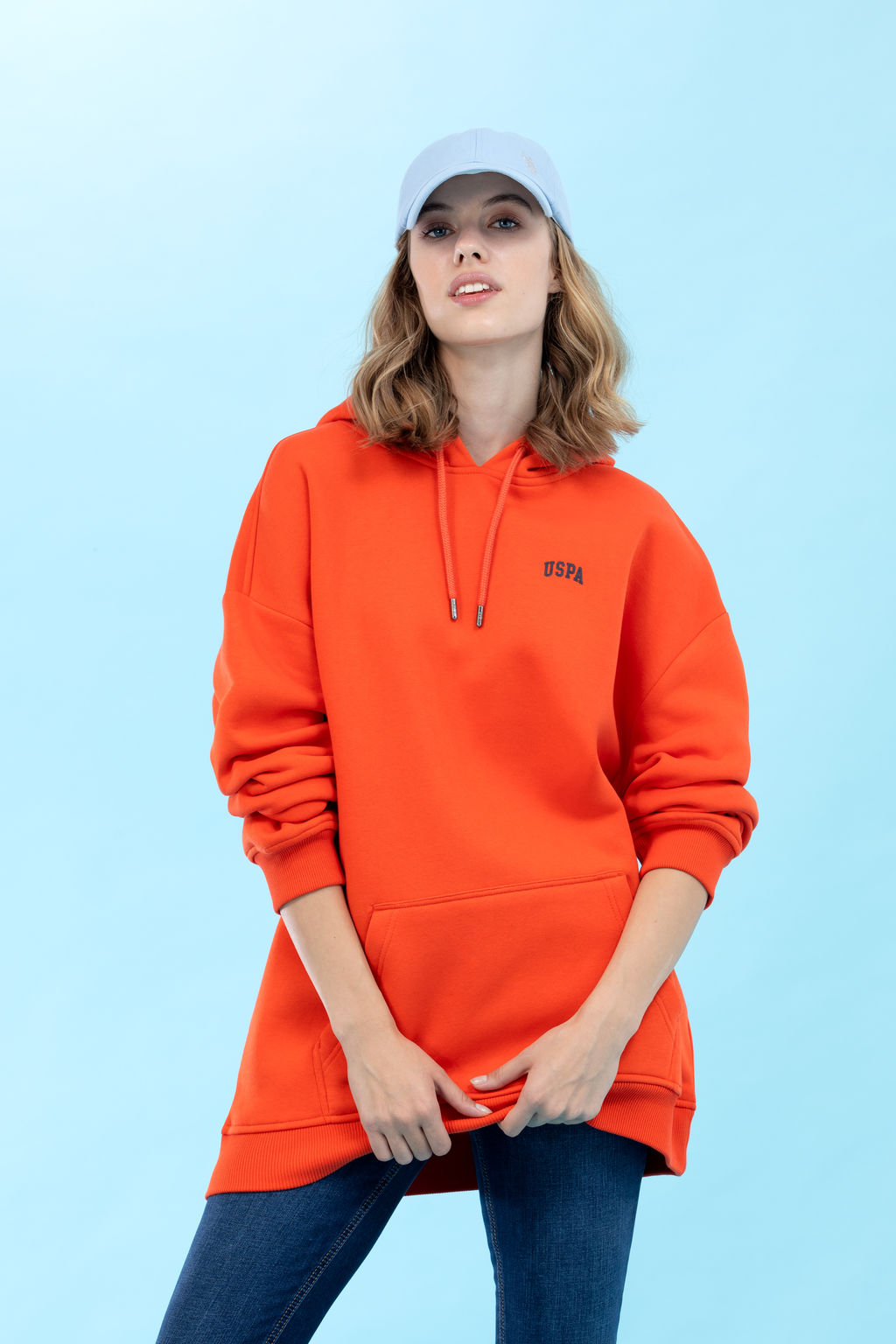 U. S. Polo Assn Мужская базовая толстовка с капюшоном антрацитового меланжа - U.s. polo assn фото 7