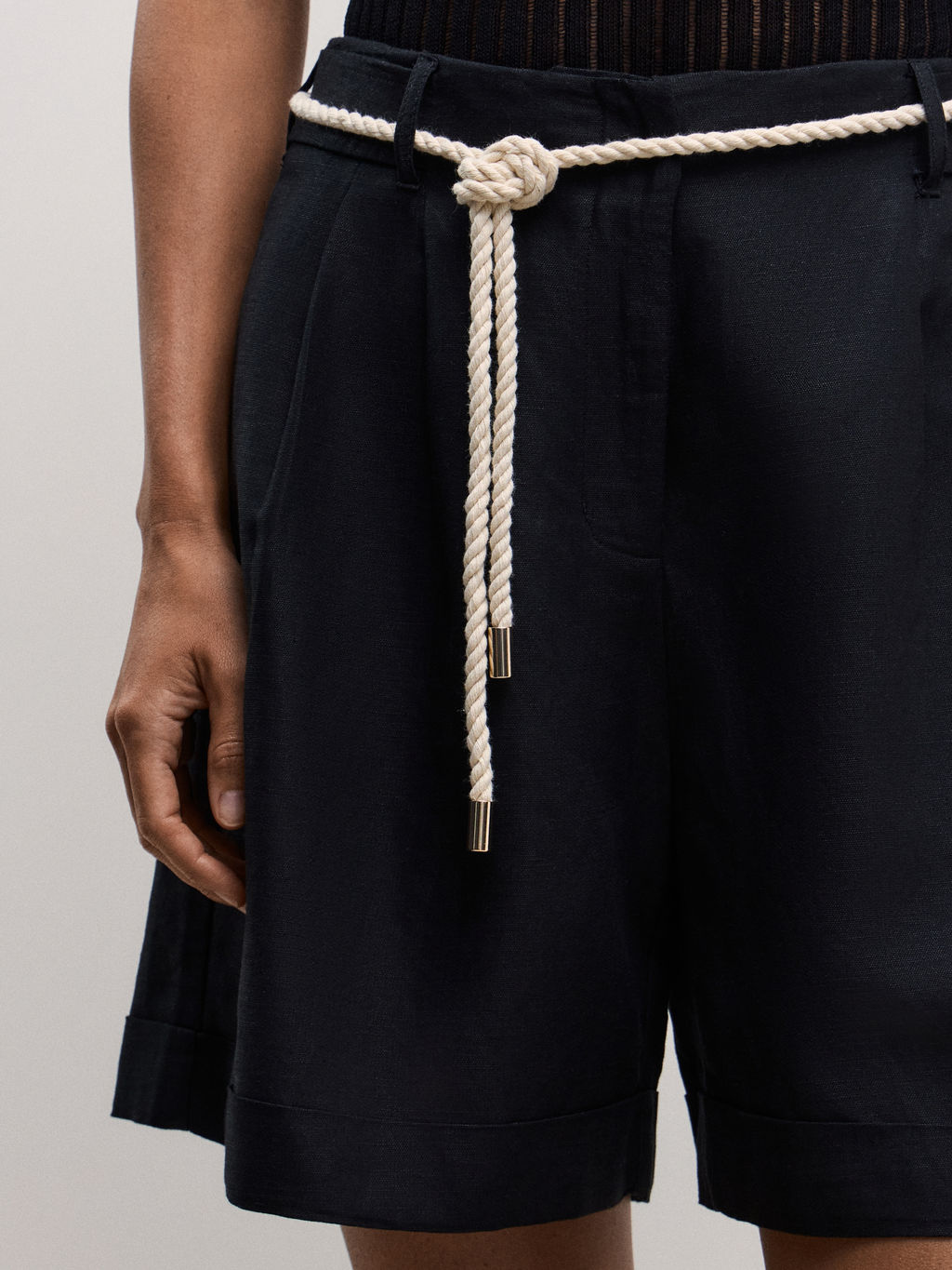 Широкие шорты с поясом / Zarina  фото 8