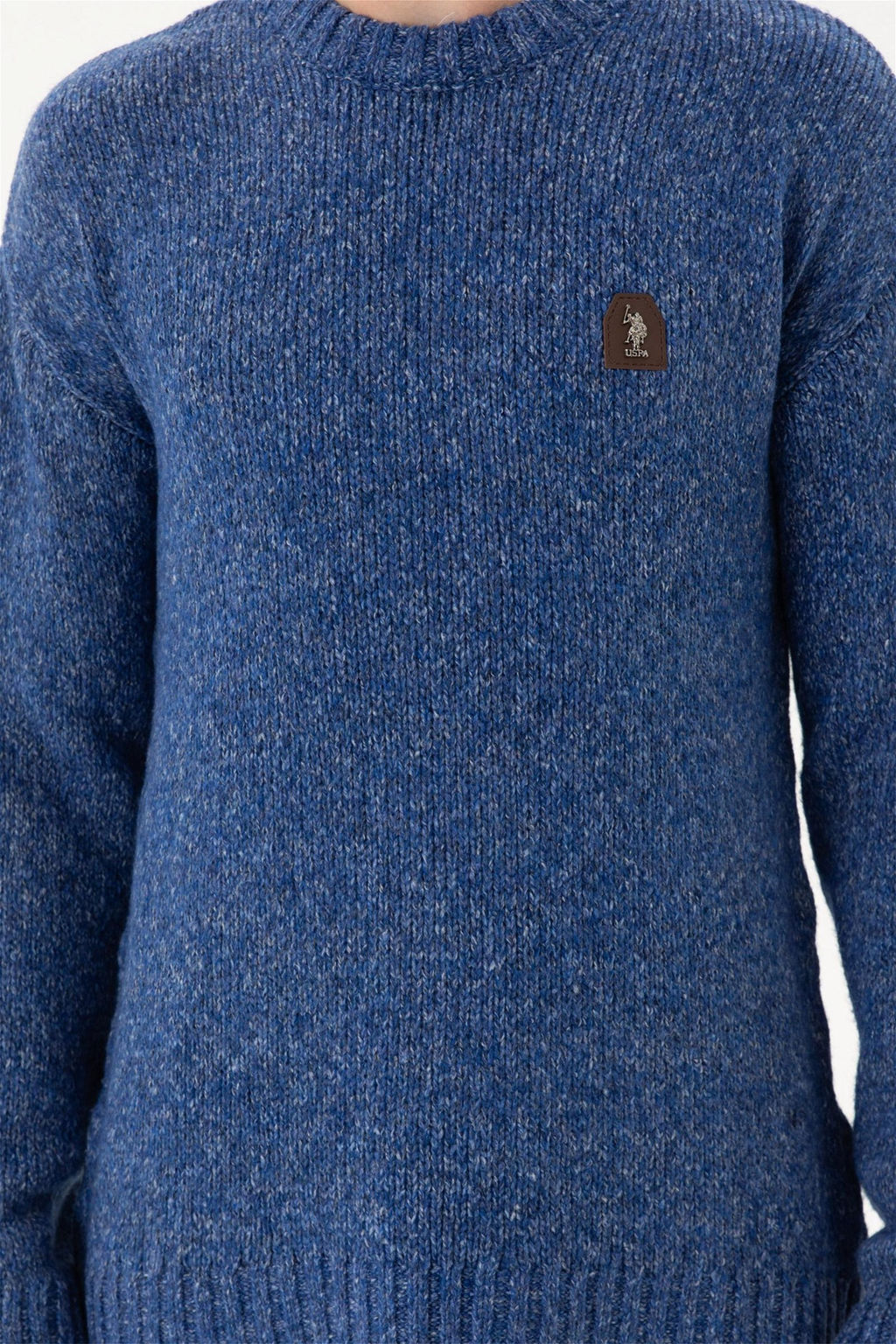 Мужской свитер Saks меланжевого цвета - U.s. polo assn фото 6