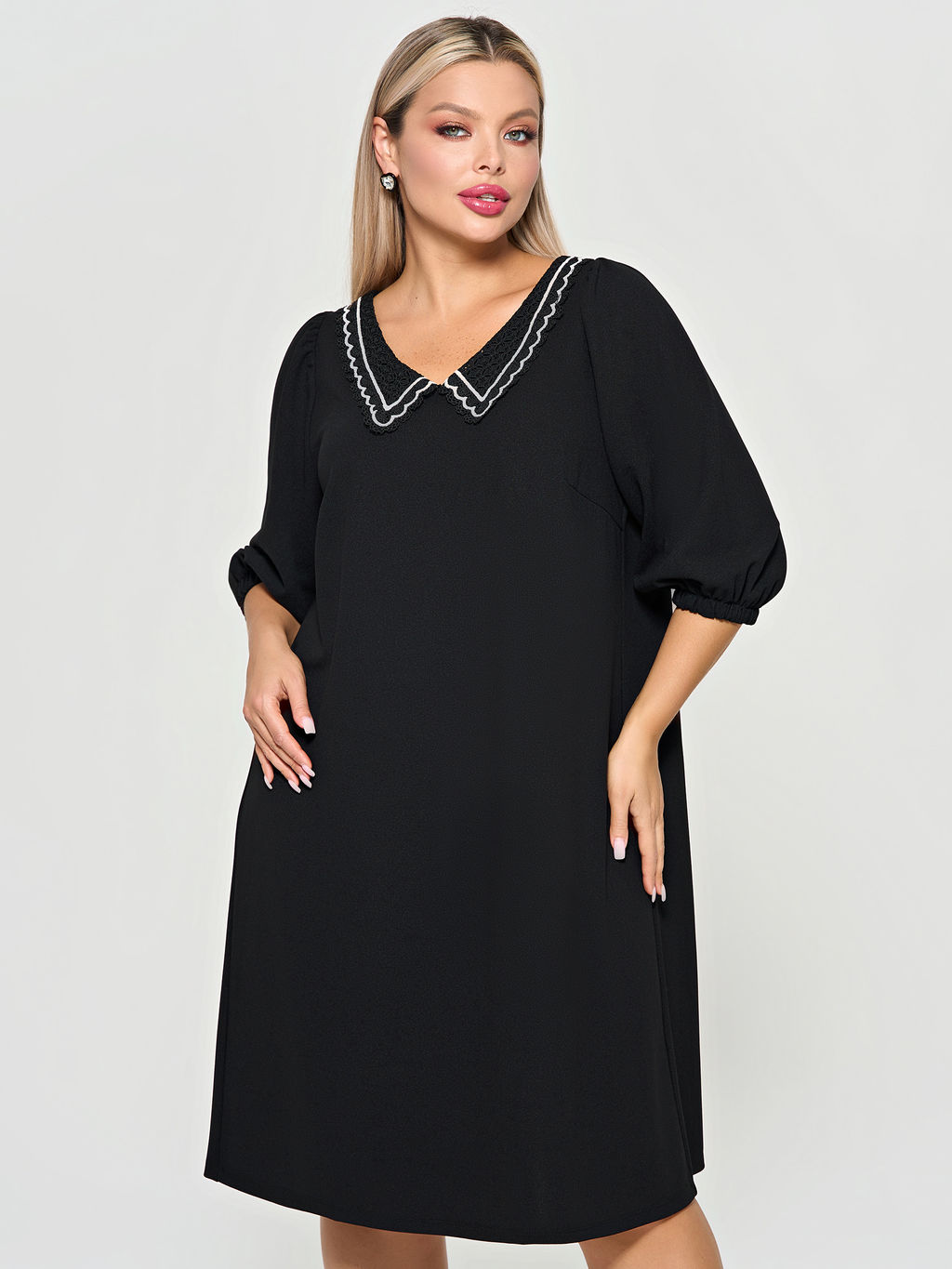 Платье 0218-2 чёрный кварц - Dora фото 119