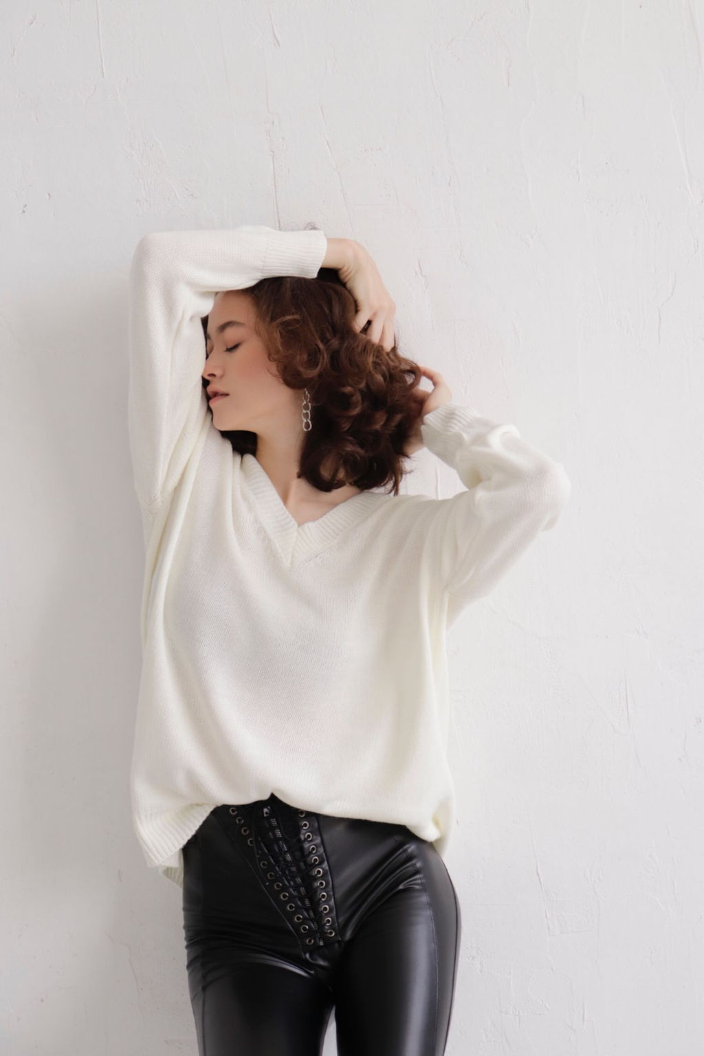 Базовый пуловер с V-образным вырезом - Martichelli фото 7