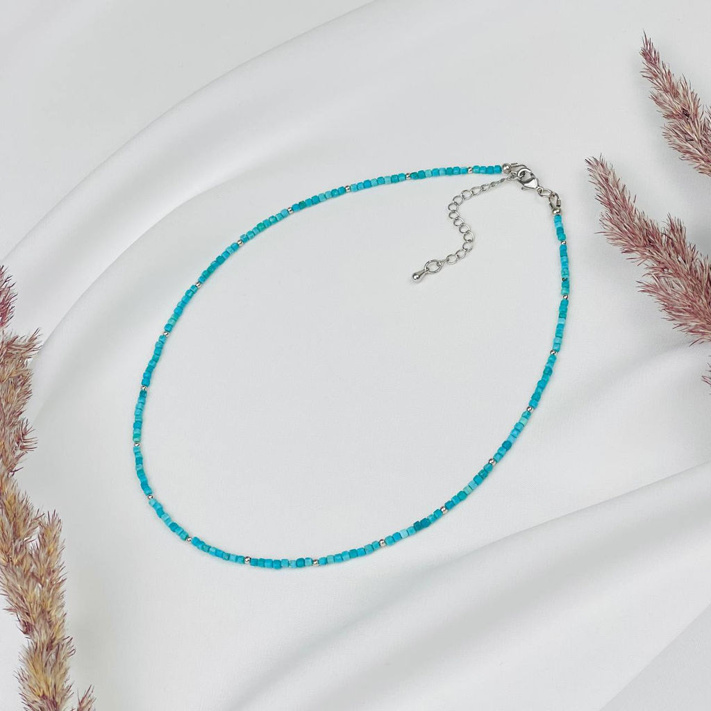 Бусы-чокер из Бирюзы