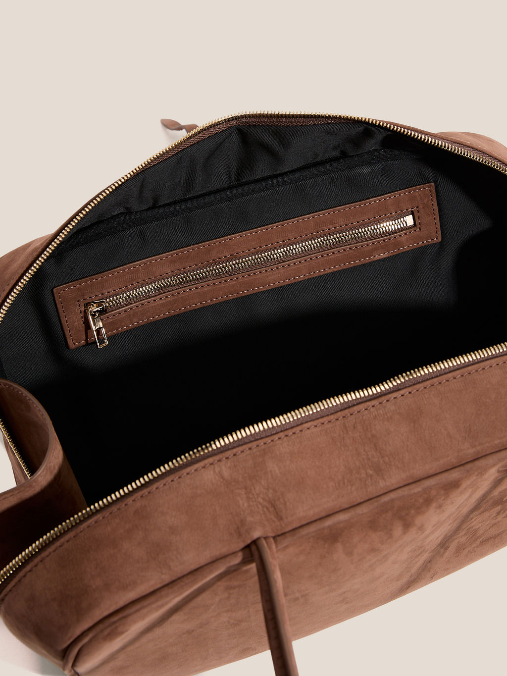 Женская сумка с ручками CALZETTI AGATA Артикул 4792843, бежево-коричневый - Armani exchange фото 4
