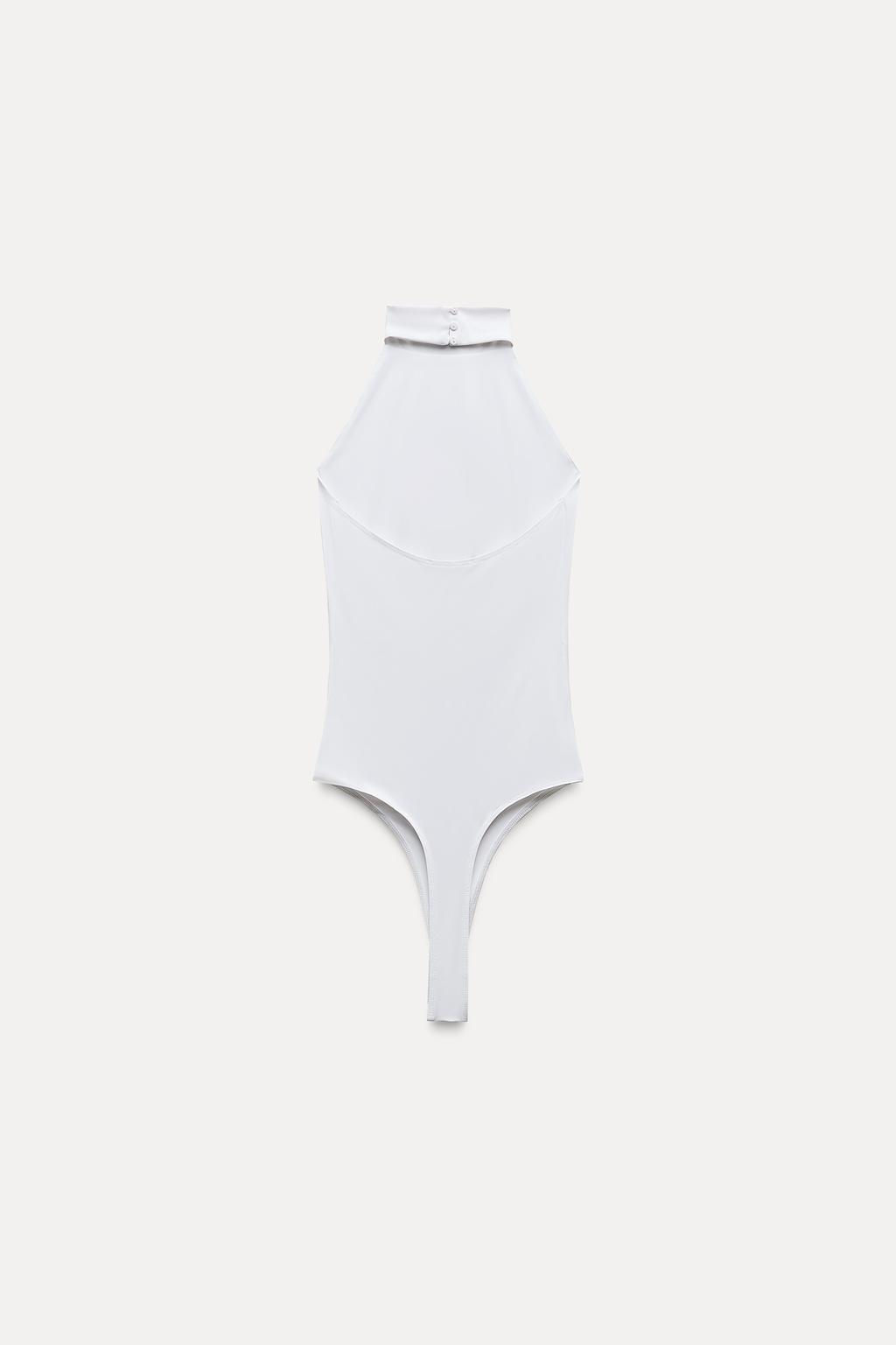 OPEN BACK HALTER BODYSUIT - Zara фото 16