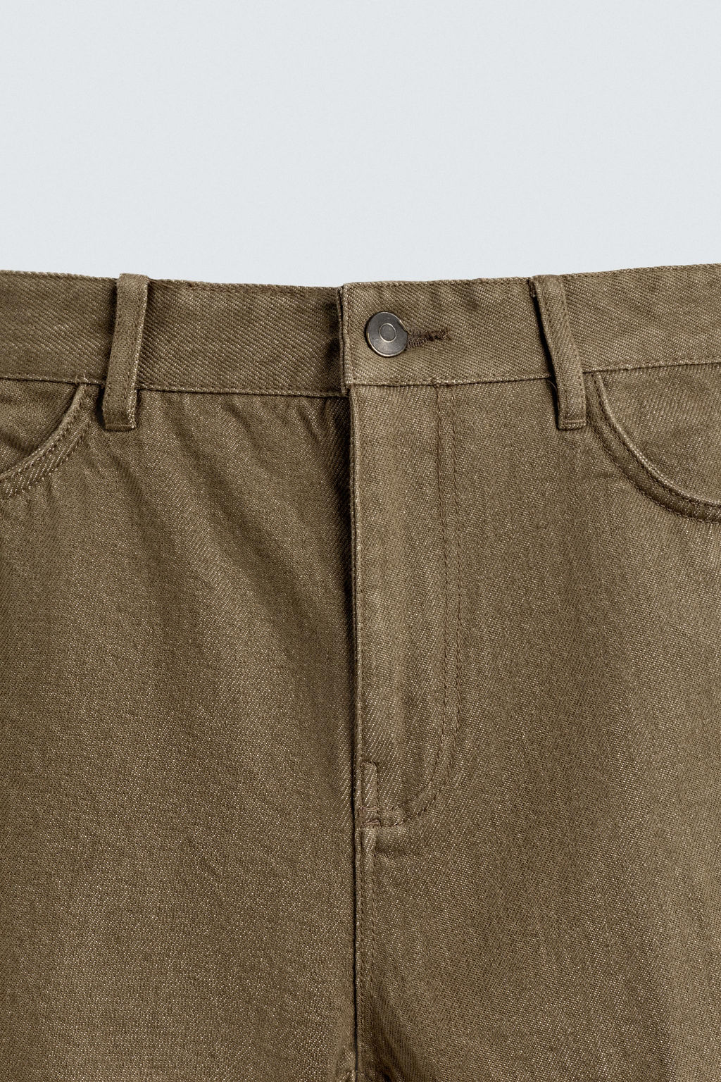 REGULAR FIT COTTON TROUSERS - Zara фото 8