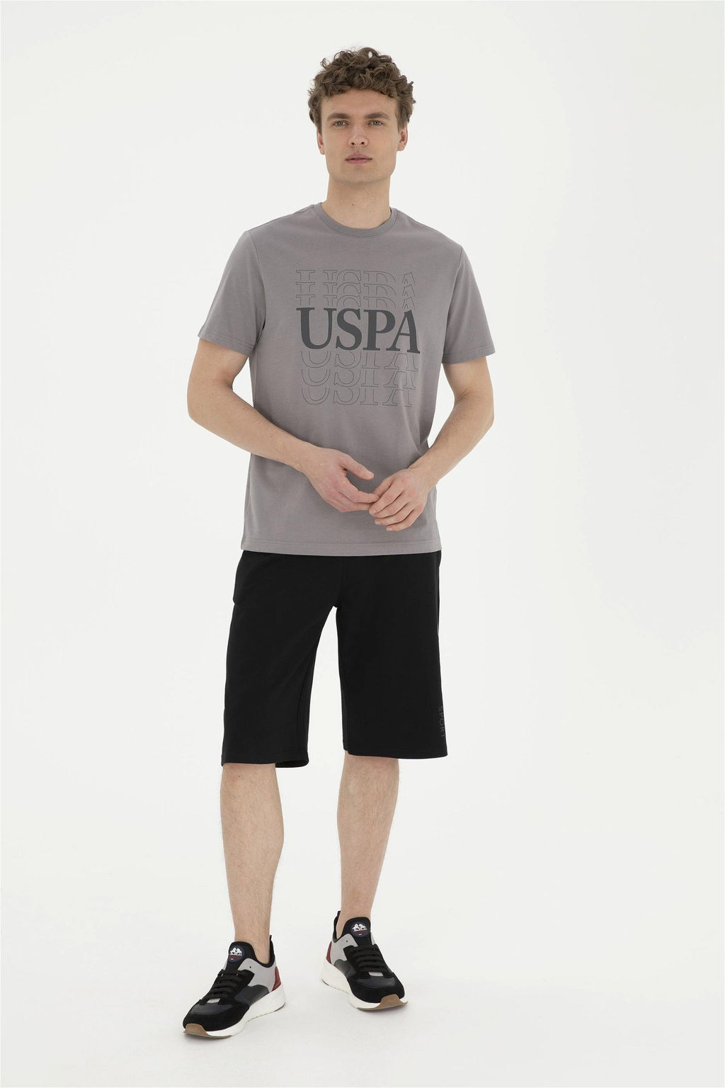 U. S. Polo Assn / Мужские черные трикотажные шорты - U.s. polo assn фото 3