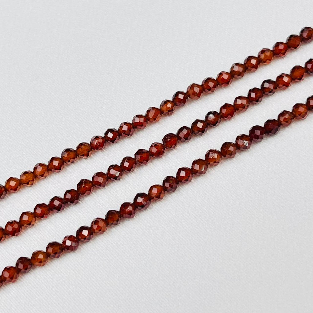 Бусины для украшений из Граната "Спессартин" (130 бусин)