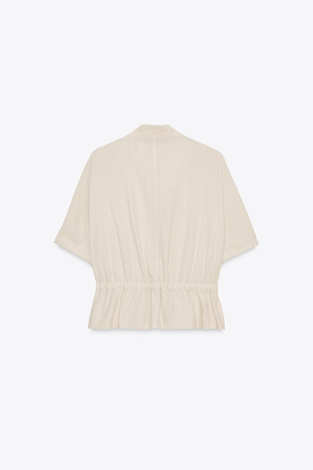 LINEN BLEND SAFARI SHIRT - Zara фото 15