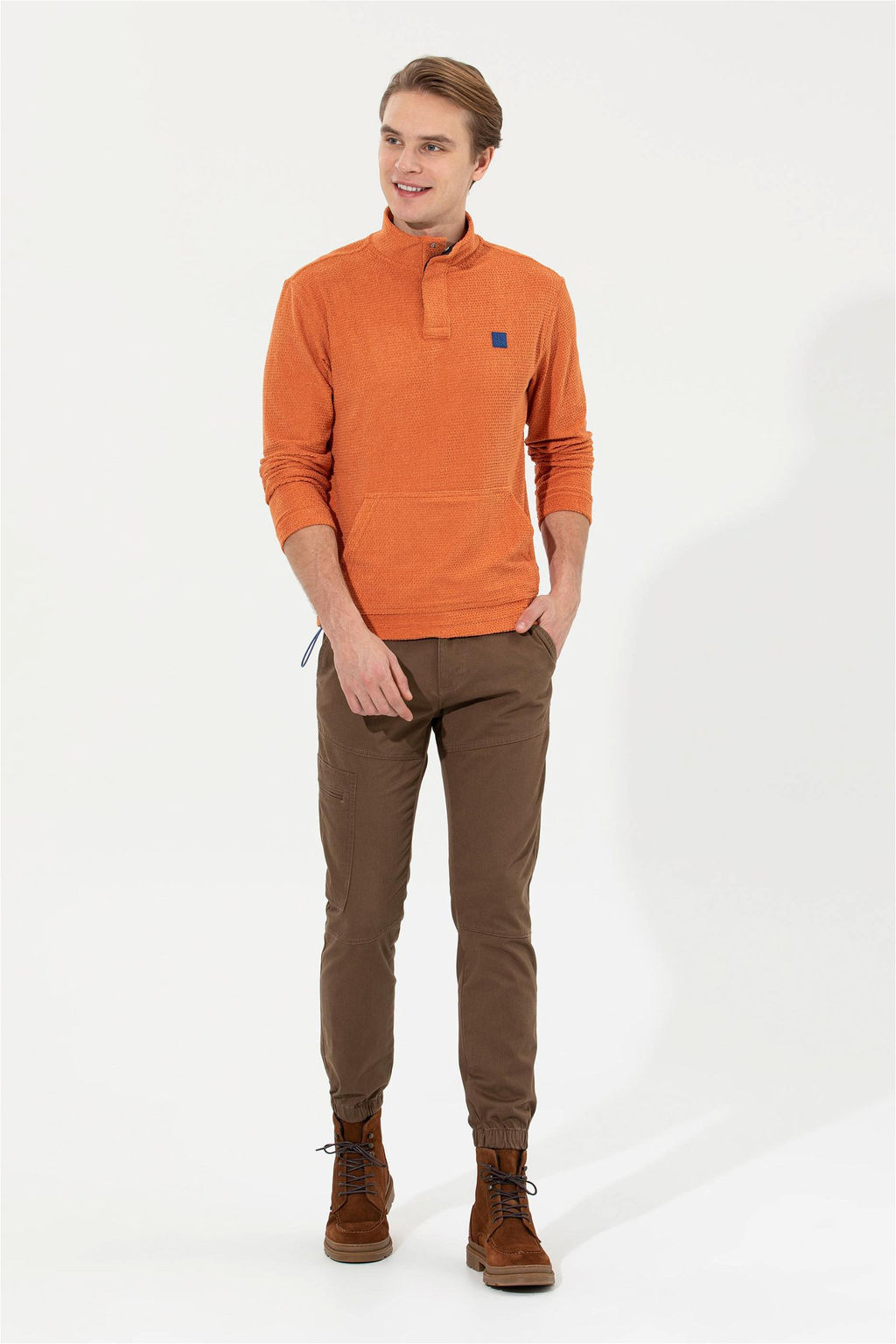 Мужские холщовые брюки цвета кокоса - U.s. polo assn фото 8
