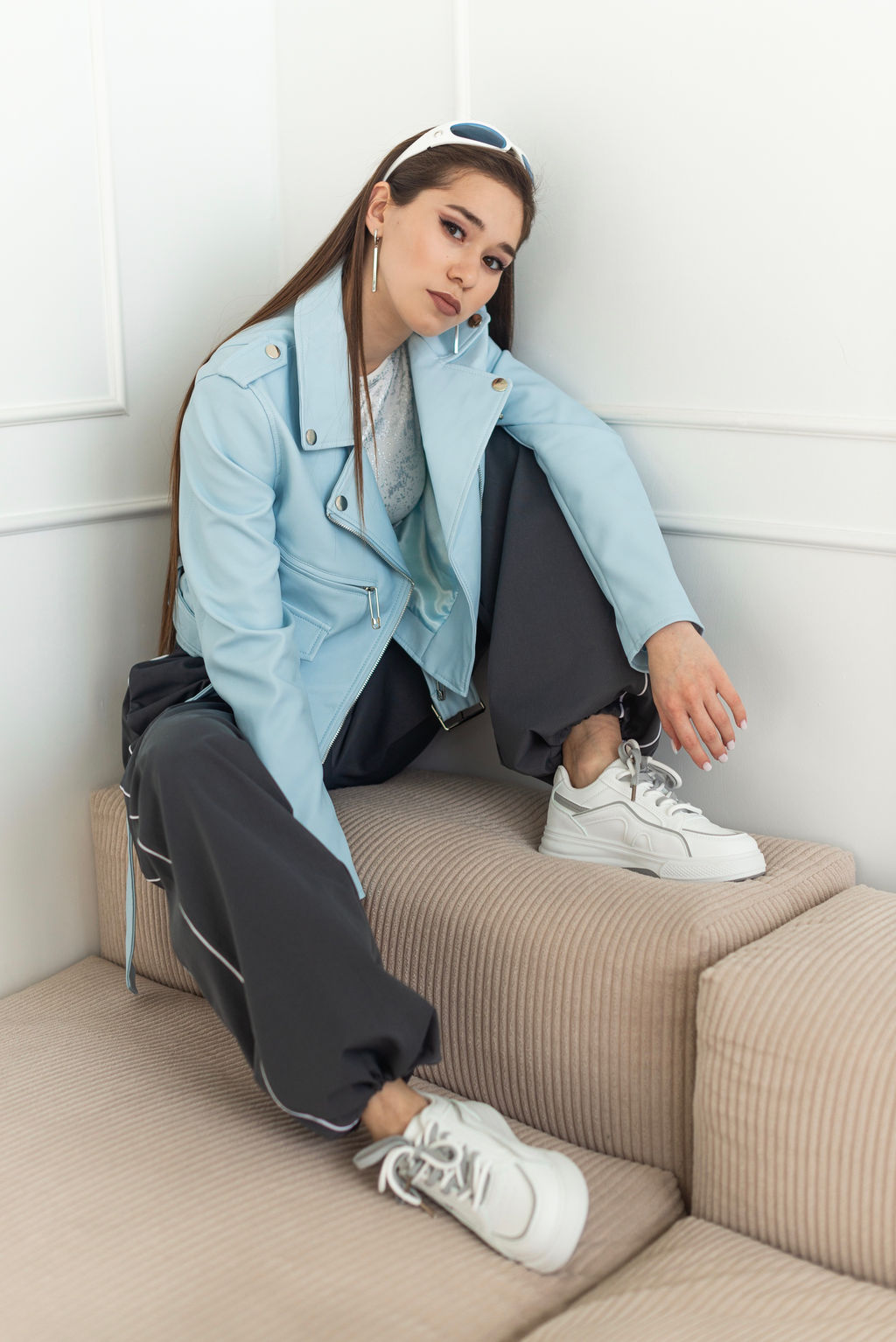 Куртка Алексис (голубой) - Nadi bordo фото 8